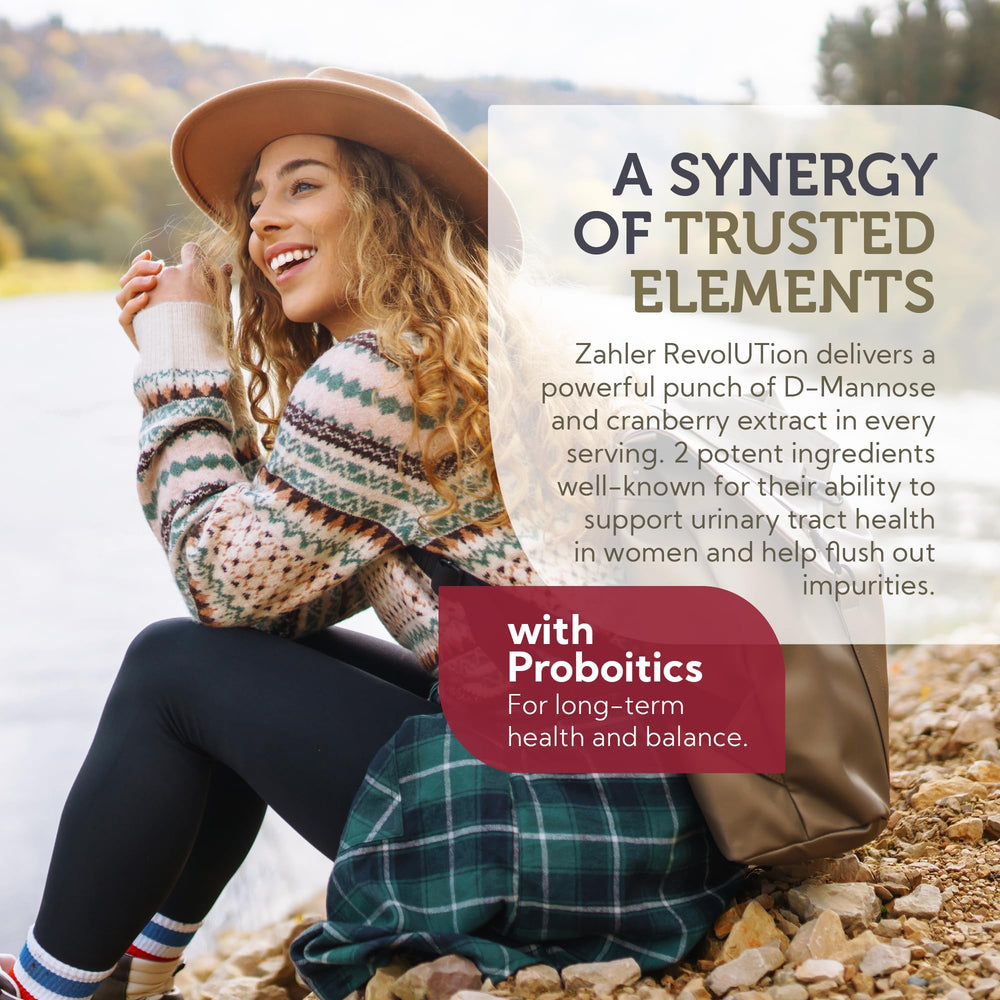 Capsules with probiotic and superfruit ingredients for urinary tract health