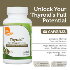 Ingredient highlights: iodine, L-Tyrosine, zinc, copper