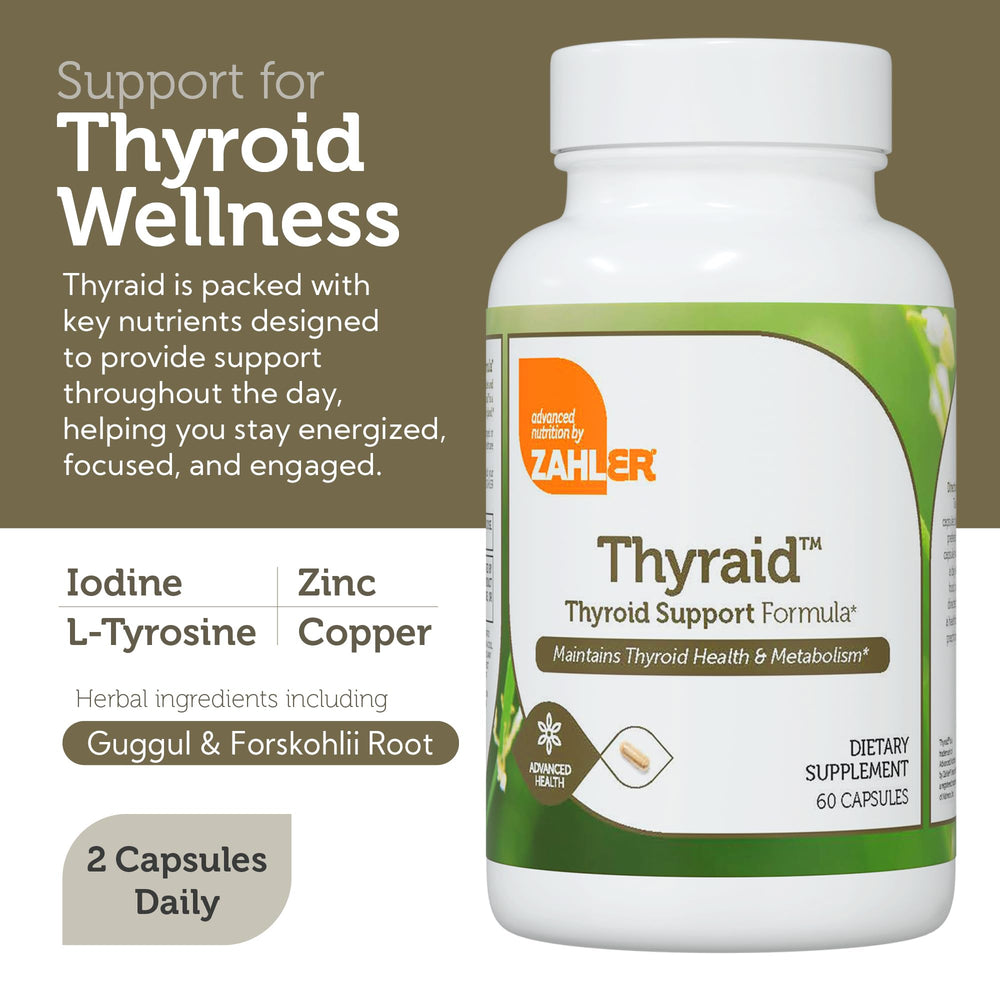 Kosher, gluten-free, non-GMO label on Thyraid packaging