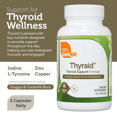 Kosher, gluten-free, non-GMO label on Thyraid packaging