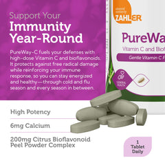 High-potency Vitamin C with bioflavonoids for antioxidant protection