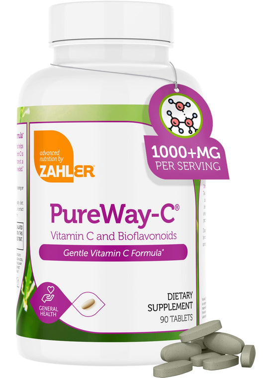 Zahler Vitamin C 1000mg with Bioflavonoids bottle label
