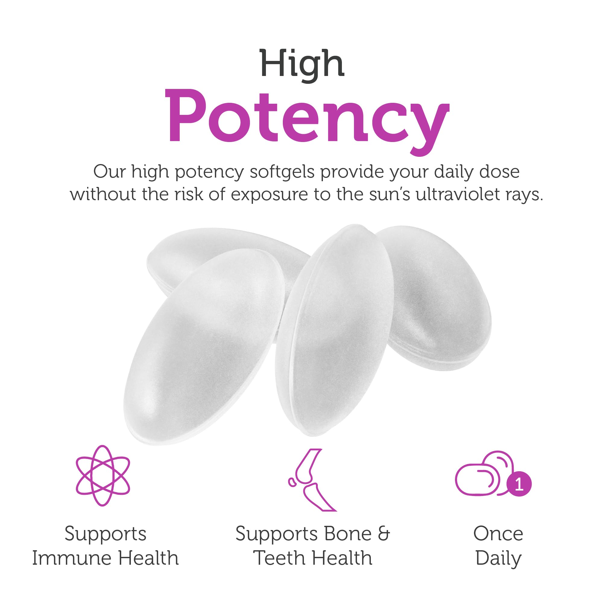 Zahler Vitamin D3 softgels used for immune and bone support