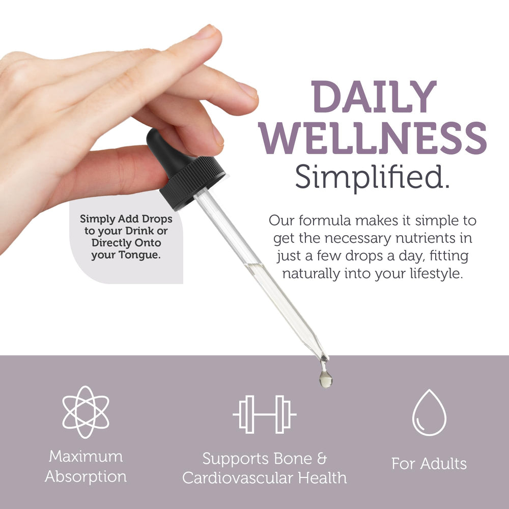 Graphic showing vitamin D3 and K2 bone health benefits