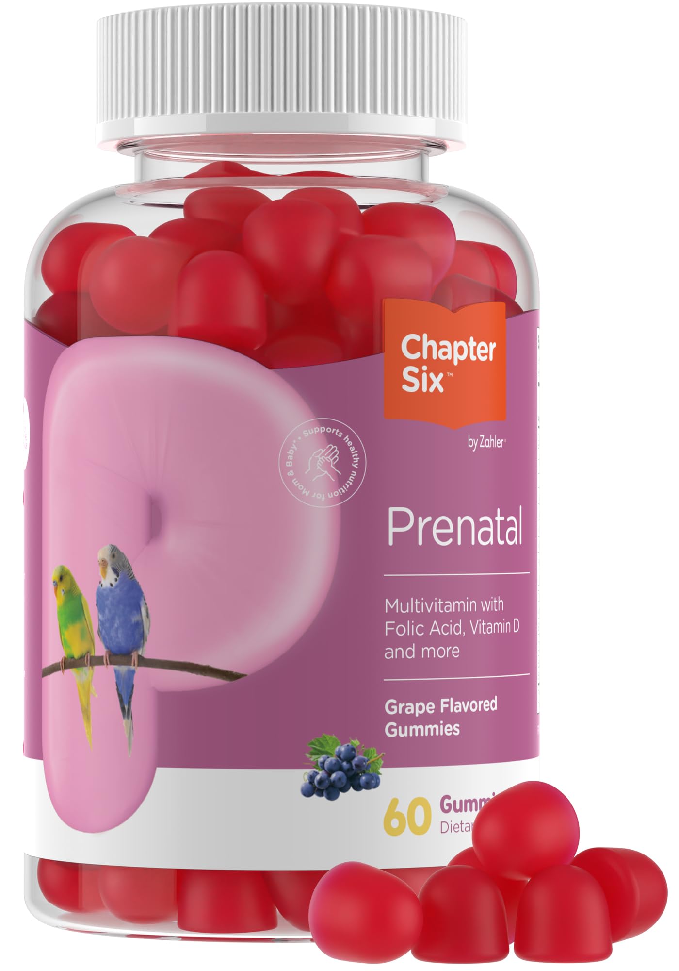Zahler Women's Prenatal Gummies grape flavor bottle