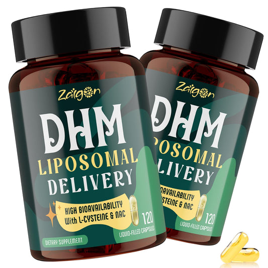 Zaigon Hangover DHM Supplements bottle with 240 capsules