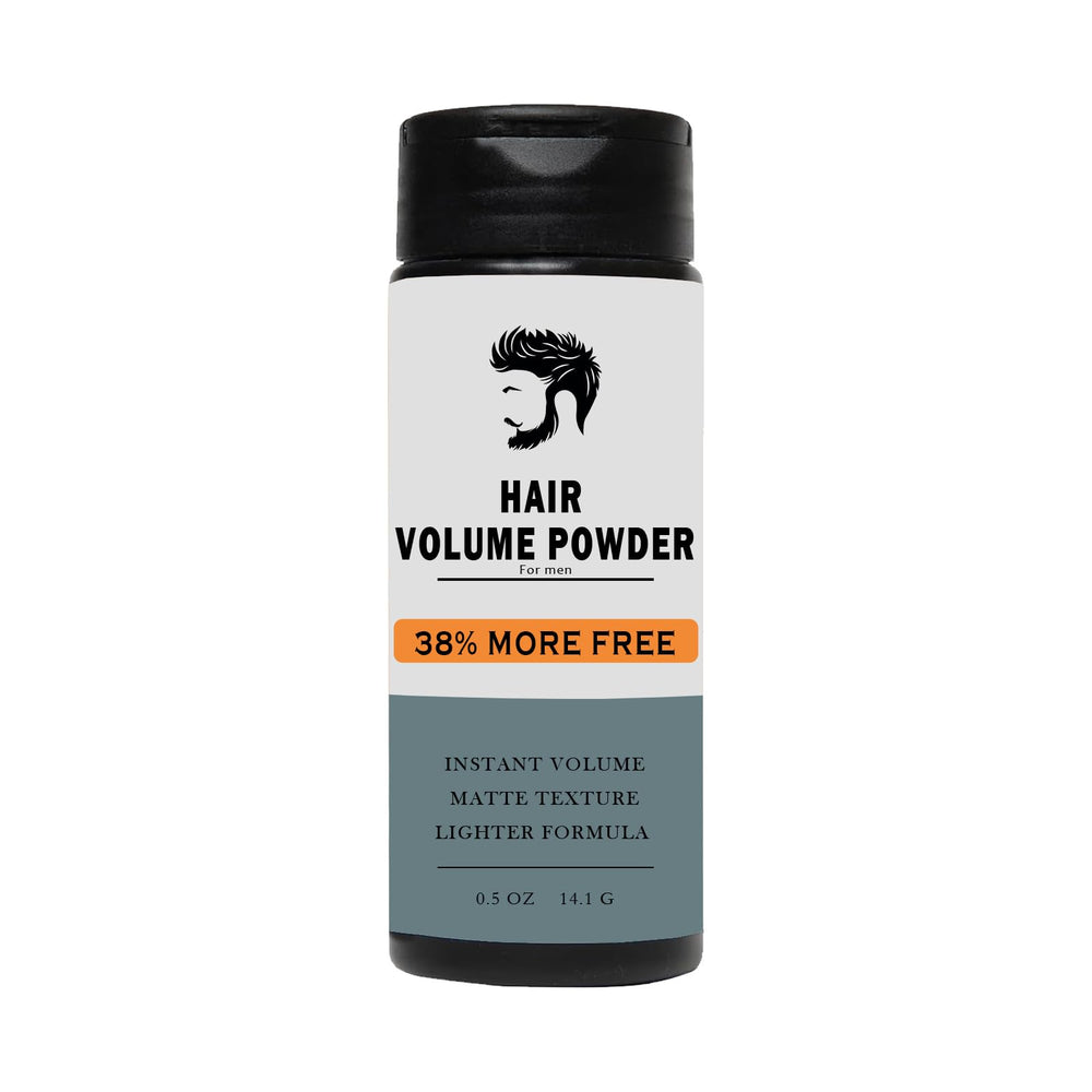 ZAMANIYA Texture Powder for Men being applied on dry hair for natural texture and volume.