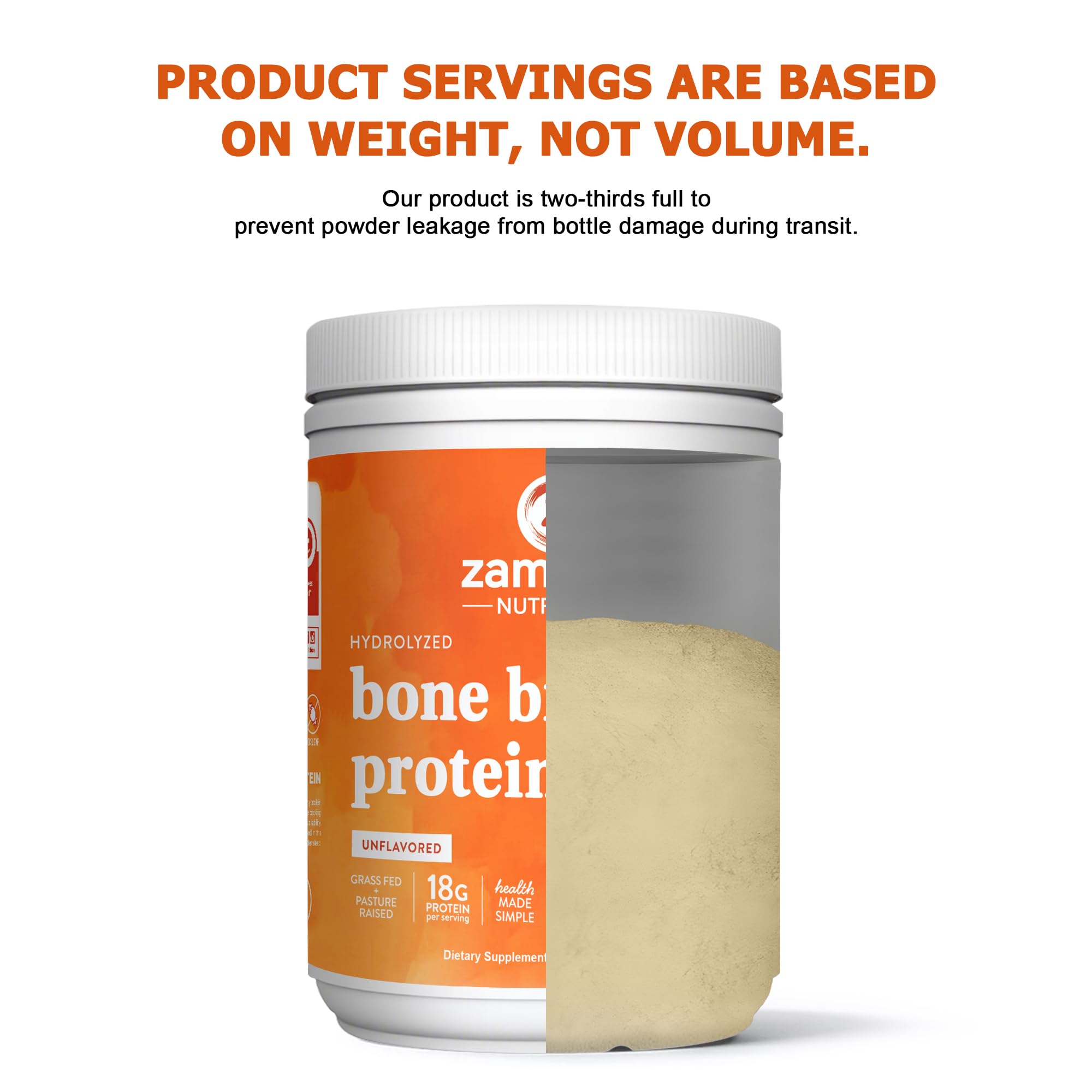 Gluten-free and Non-GMO indicators on Zammex product