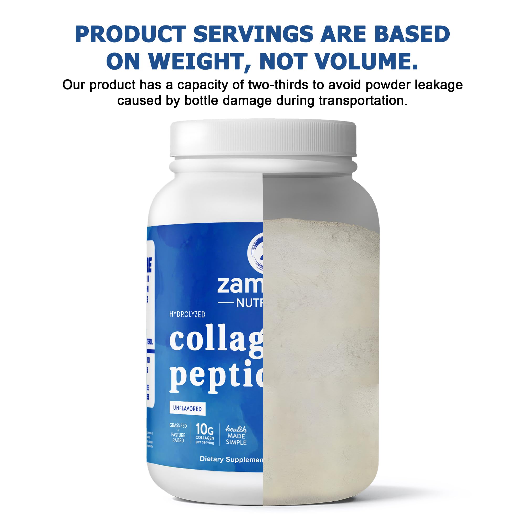 Made in USA label on Zammex Collagen