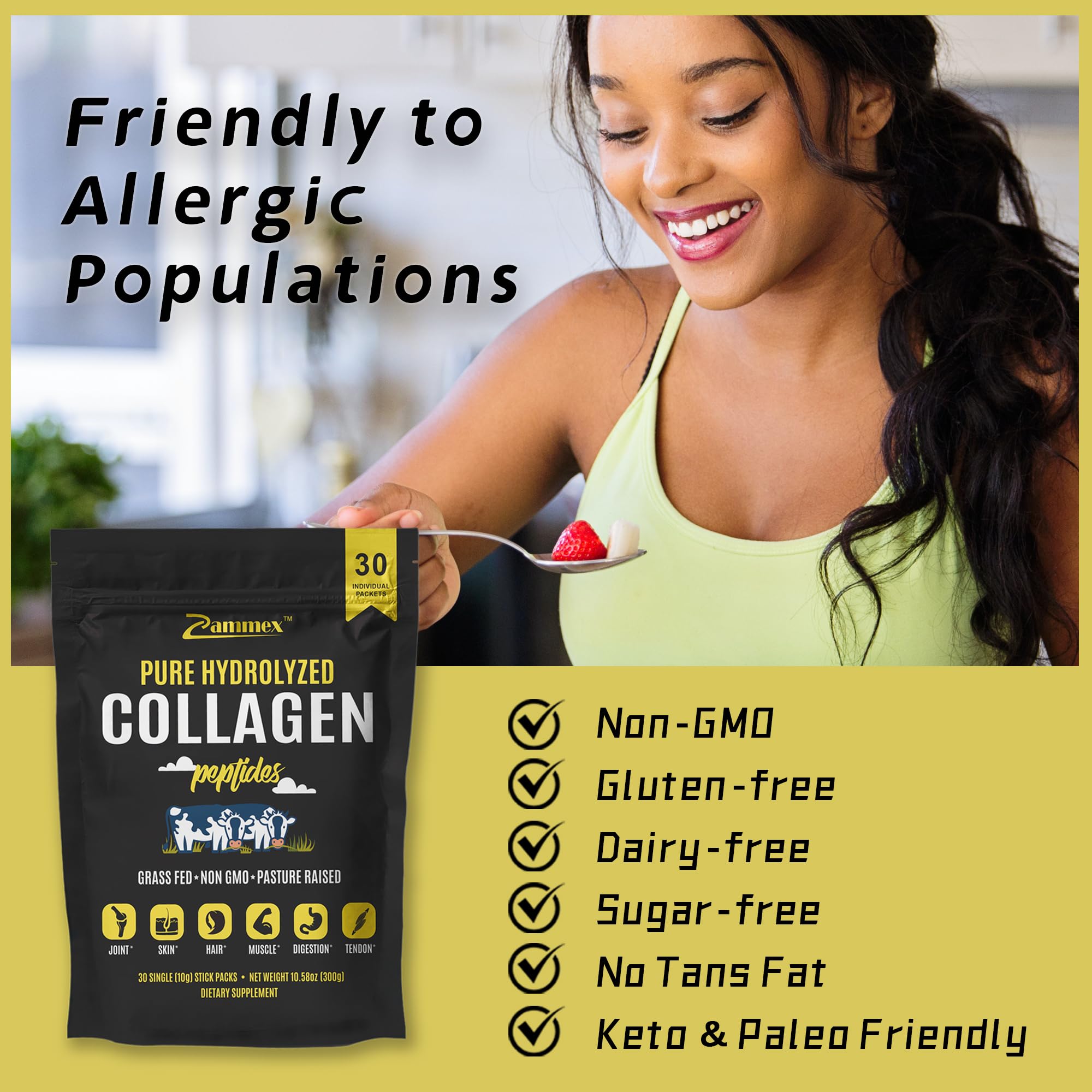 Travel-friendly Collagen Powder Packets