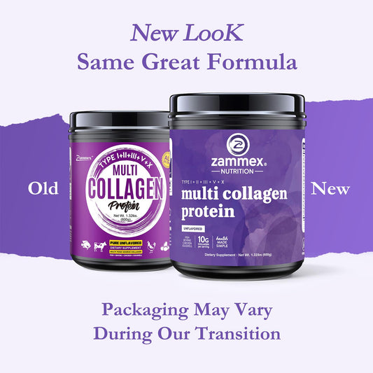 Hydrolyzed collagen types I II III V X composition image