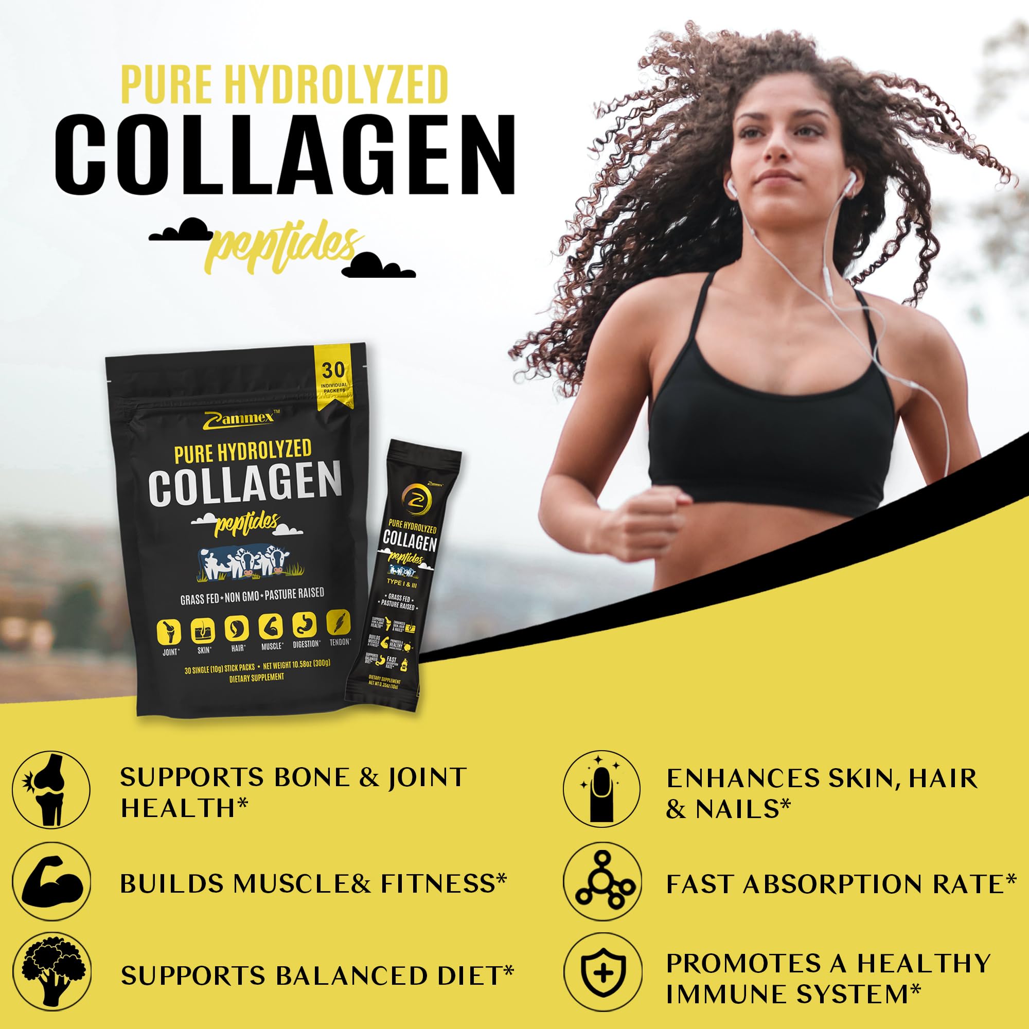 Hydrolyzed Collagen Type I and III for Easy Absorption