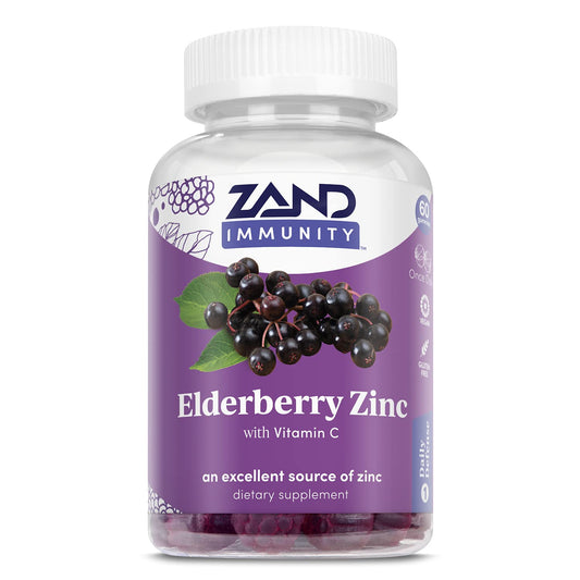 Hero image: Zand Elderberry Zinc Immunity Gummies 60ct, 30 servings