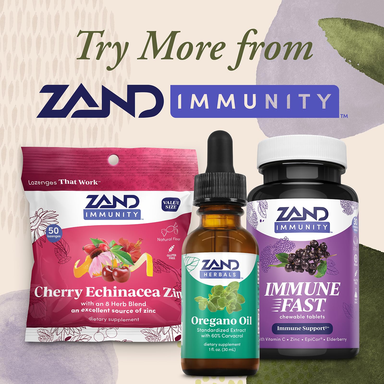 Lab verification and testing seal for Zand Herbals Oregano Oil Drops