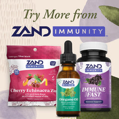 Lab verification and testing seal for Zand Herbals Oregano Oil Drops