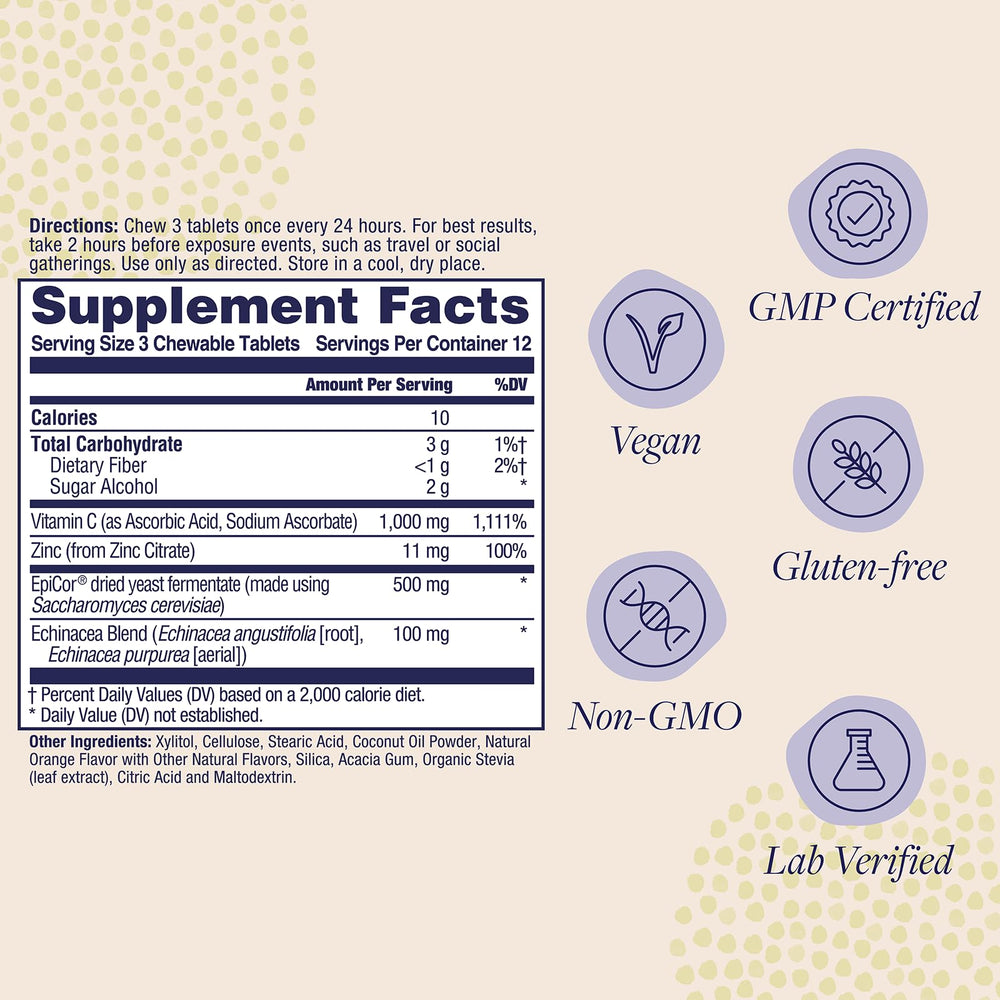Close-up of orange-flavored chewables from Immunity Fast