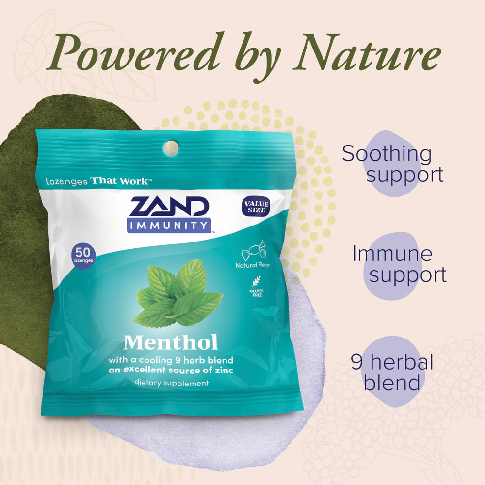 Gluten-free, vegan menthol lozenges with natural flavor