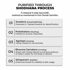 Close-up of Shilajit capsules details