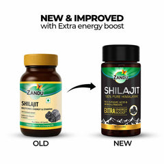 Zandu Shilajit Capsules packaging box