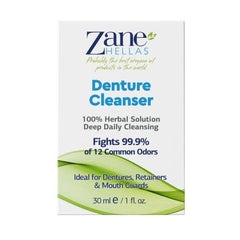 Denture cleaning with Zane Hellas Denture Cleaner