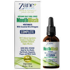 Hero image of Zane Hellas MouthWash bottle