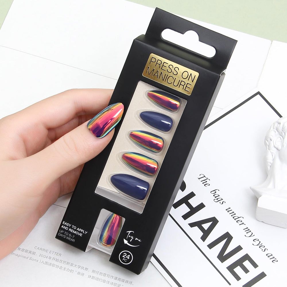 ZANVIA customizable length nails with included file for personal style.