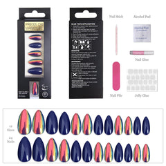 ZANVIA iridescent chrome finish catches light for photogenic nails.