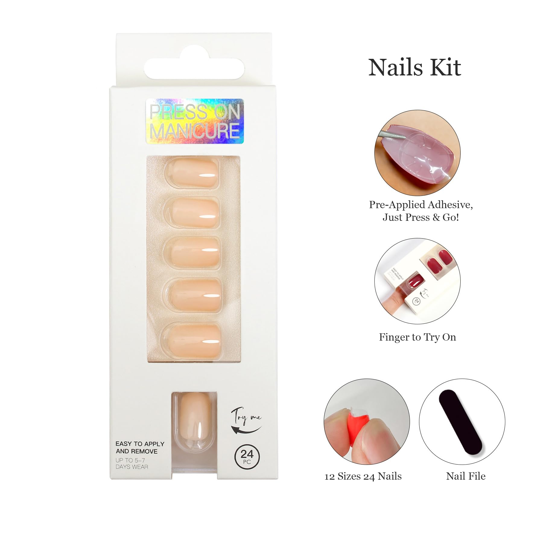 ZANVIA no-glue wear option keeps natural nails intact