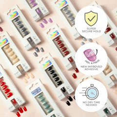 ZANVIA universal fit nail beds that conform to flat or curved nails