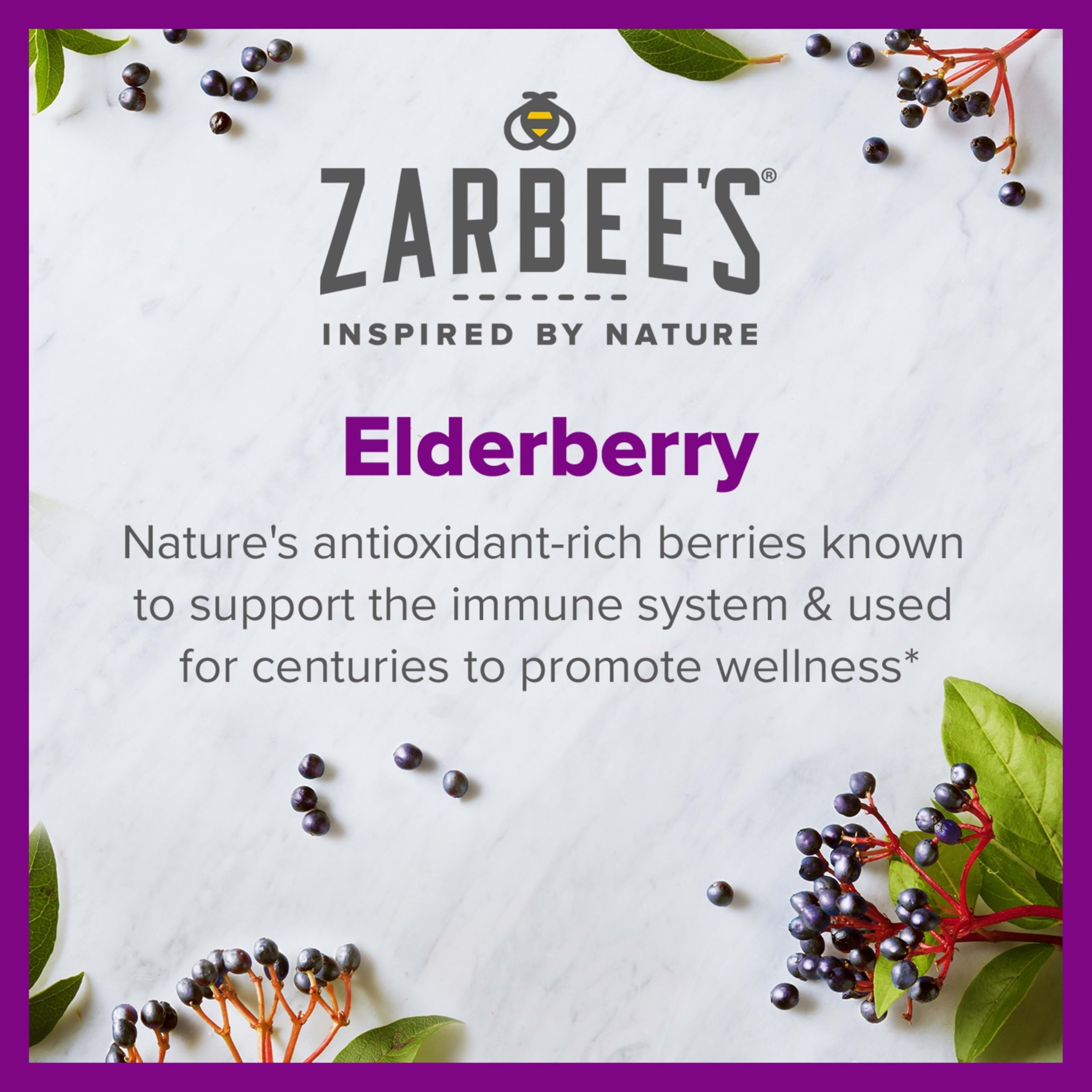 Kid-friendly usage for ages 12+ shown for daily immune syrup