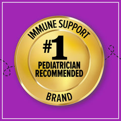 Child taking a daily immune support gummy