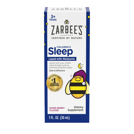 Zarbee's Kids Melatonin Liquid bottle with berry flavor