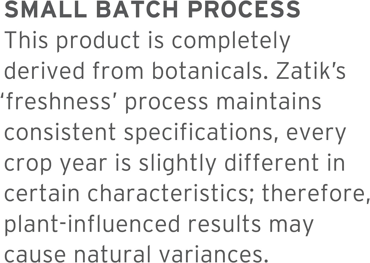 Ingredient and nutrition panel for Zatik Naturals Astaxanthin