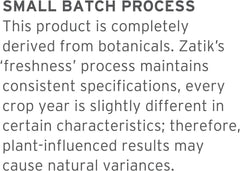 Ingredient and nutrition panel for Zatik Naturals Astaxanthin