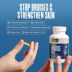 Close-up of bottle label listing key ingredients