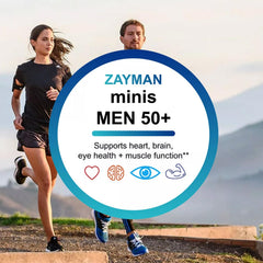 Capsules close-up of ZAYMAN Minis Multivitamin for Men 50+