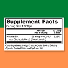 Close-up of safflower oil base used in Zaytun Vitamin D3 5000 IU