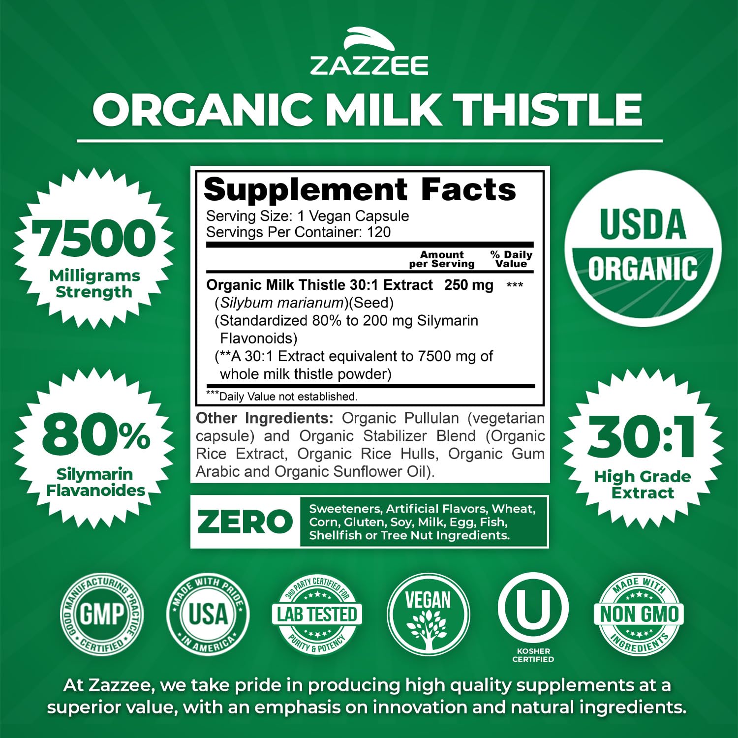 Bottle showing 7500 mg per capsule