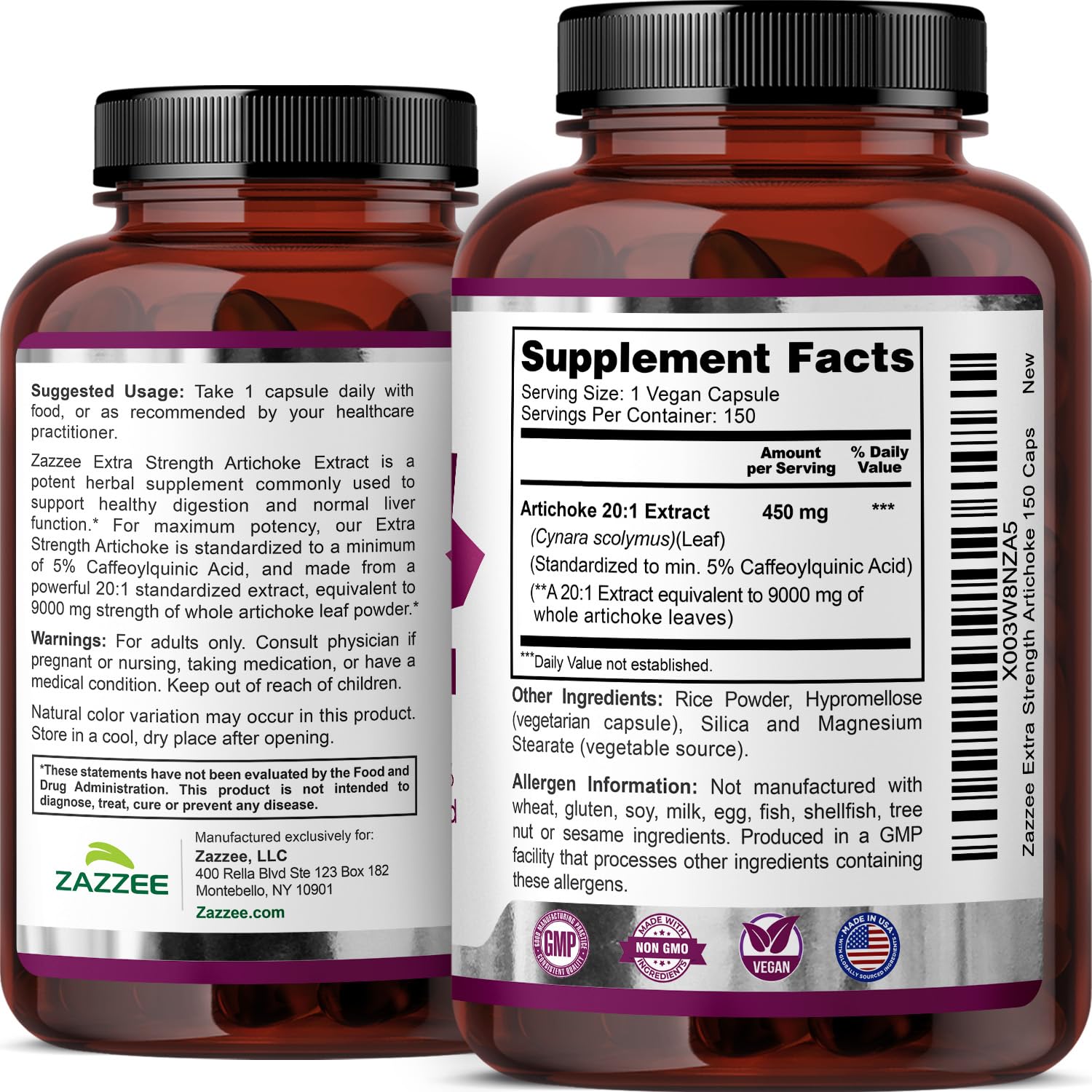 Infographic illustrating a 5-month supply of capsules
