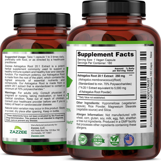 Astragalus root extract capsule close-up 5000 mg