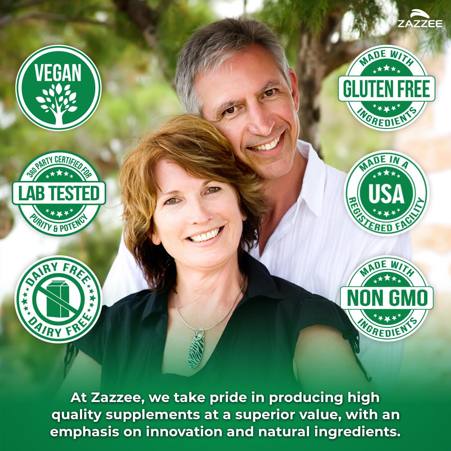 Natural vegan and Non-GMO ingredients