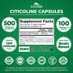 50-day supply illustration for Citicoline 500 mg