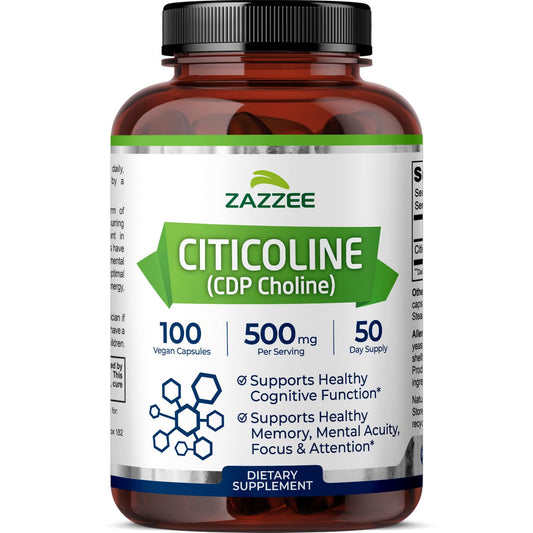 Zazzee Citicoline 500 mg hero image