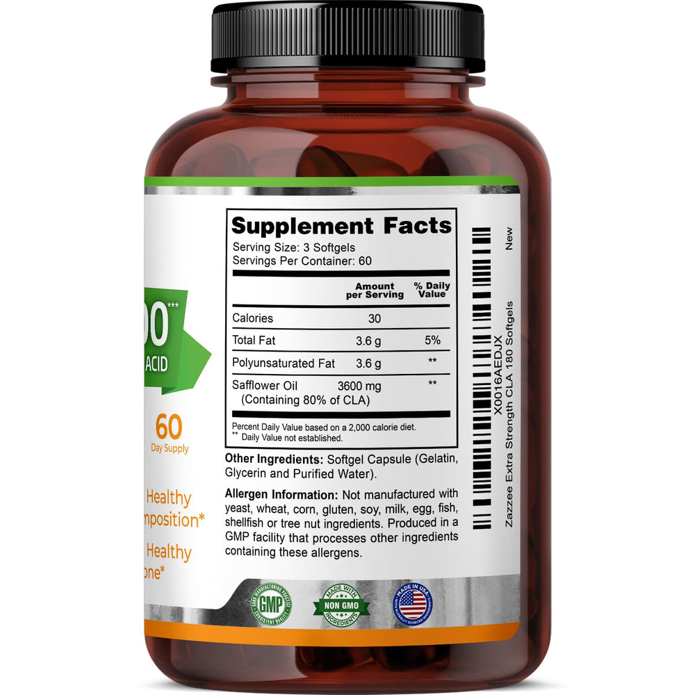 Close-up of product label