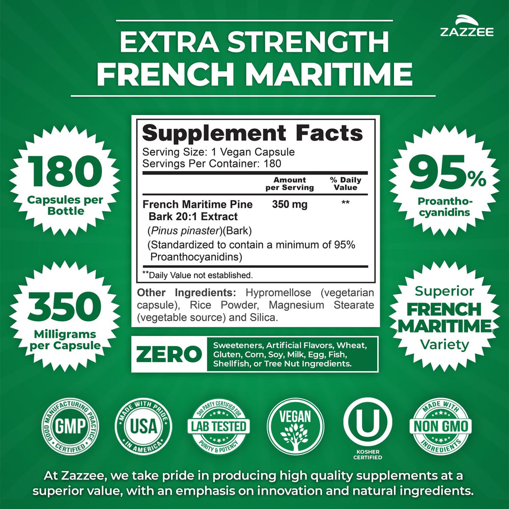 Extra strength 20x extract with 350 mg per capsule
