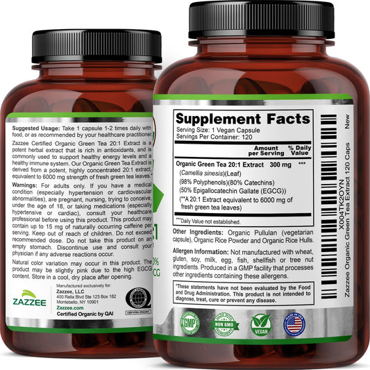 Close-up of 6000 mg strength per capsule label