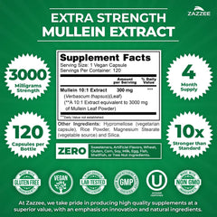 Graphic illustrating 10:1 Mullein extract potency