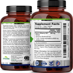 Close-up of certification and potency information on label
