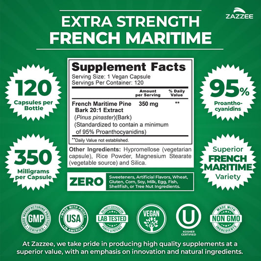 Bottle label showing 350 mg per capsule and 120 capsules