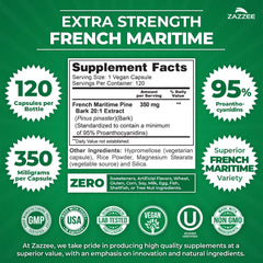 Bottle label showing 350 mg per capsule and 120 capsules